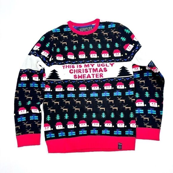 Ugly Christmas sweater “this is my ugly Christmas sweater” L - Picture 1 of 9
